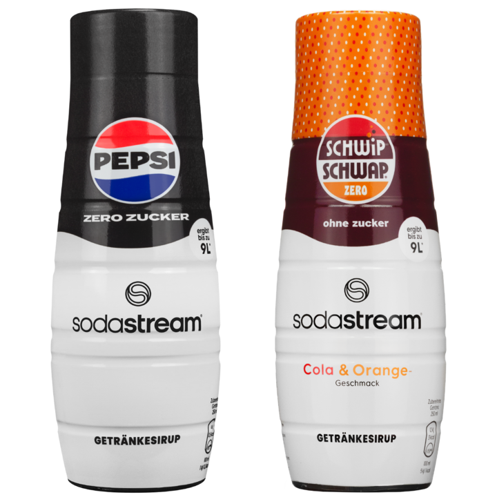 Sodastream szirup, vízkoncentrátumok Schwip Schwap Zero + PepsiMax 440ml, 2 db