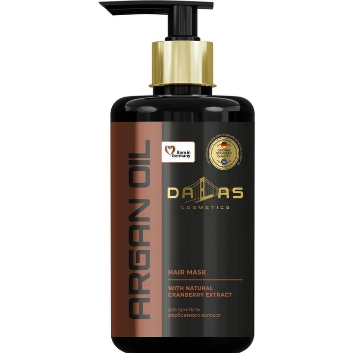 Masca pentru par deteriorat Dalas, Ulei de argan, 900 ml