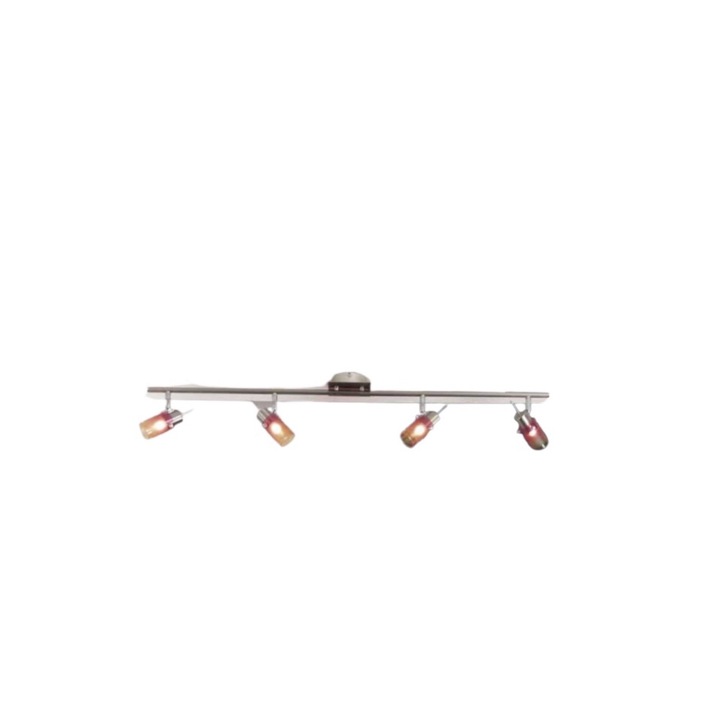 Mennyezeti lámpa NOVA G9 4x40W Nemesfém króm lámpabúra mobil spotüveg piros/narancs 860mm ESTO