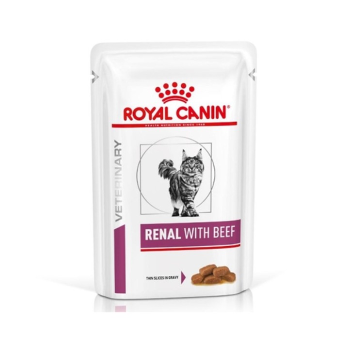 Hrana dietetica pentru pisici Royal Canin, Renal cu Vita 85g