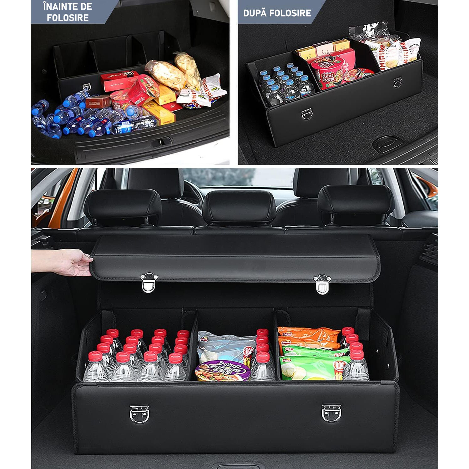 Organizator portbagaj auto Premium NextWave®️, Multifunctional