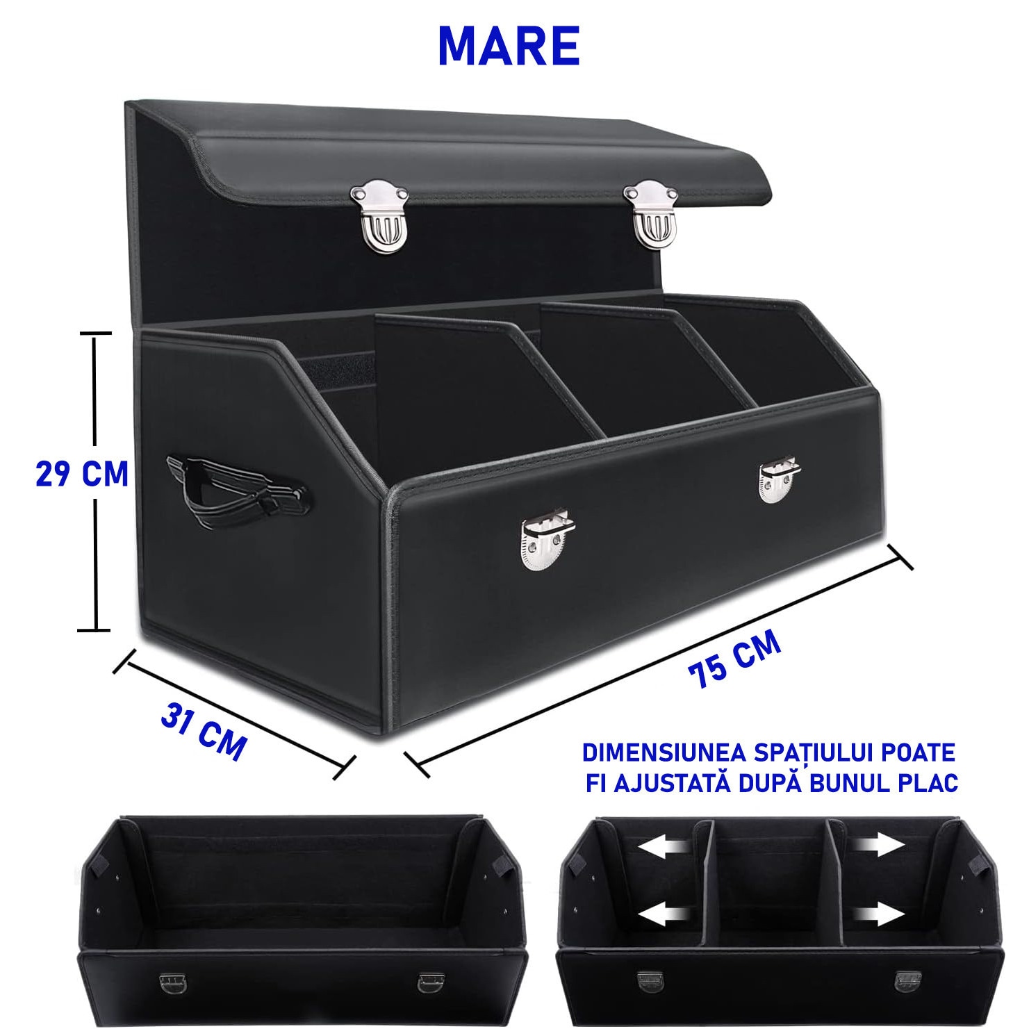 Organizator portbagaj auto Premium NextWave®️, Multifunctional
