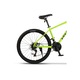 Bicicleta MTB cu Roti de 26", Suspensie fata, Manete Secventiale, Echipare Shimano/SunRun, Frane DISC, 21 Viteze, verde/negru, Mountain Bike Velors Rambler cu Cadru din Otel si Cabluri Integrate