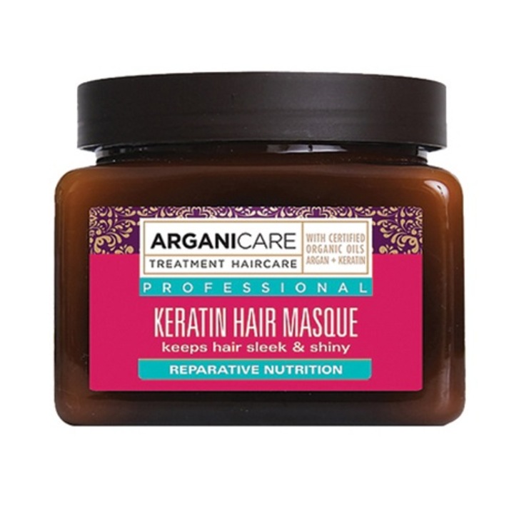 Masca de par cu keratinsa, Arganicare, 500ml