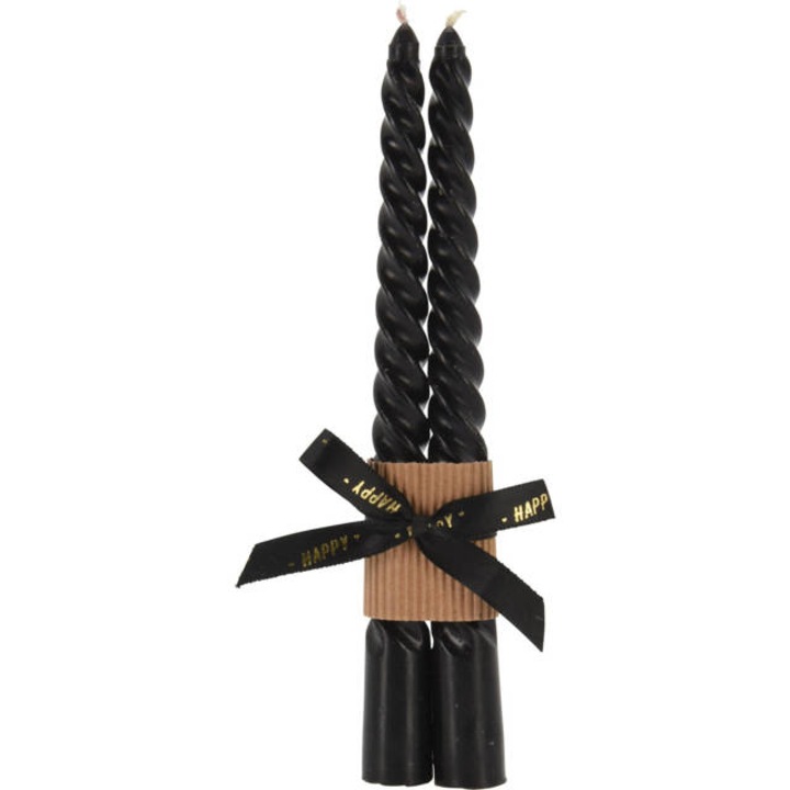 2 db-os gyertya készlet, kúp forma, 20 cm