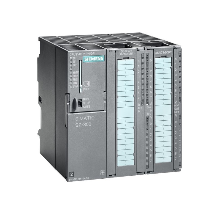 Convertizor de frecventa SIEMENS 6ES7314-6EH04-0AB0 simatic S7-300, CPU 314C-2PN/DP, 192 KB memorie
