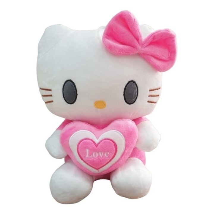 Jucarie de plus, Hello Kitty, roz, 33 cm