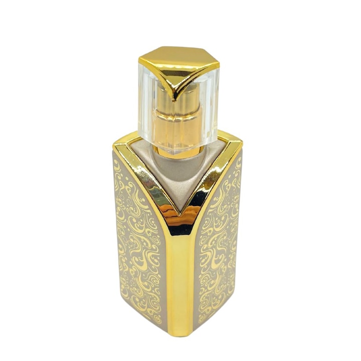 DROPY® Luxus spray kozmetikai tartály illóolajokhoz vagy parfümökhöz, 30 ml, világos arany