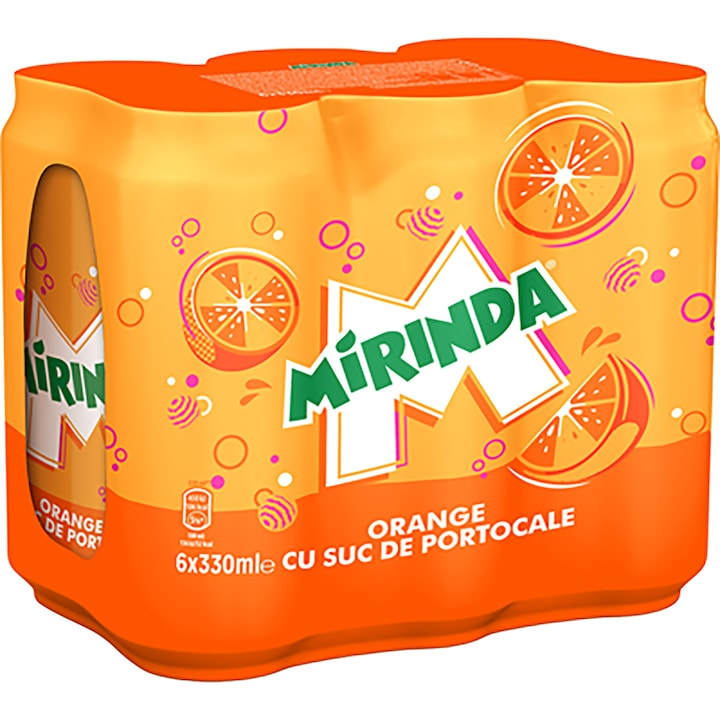 Mirinda Orange, doza, 6 x 0.33l
