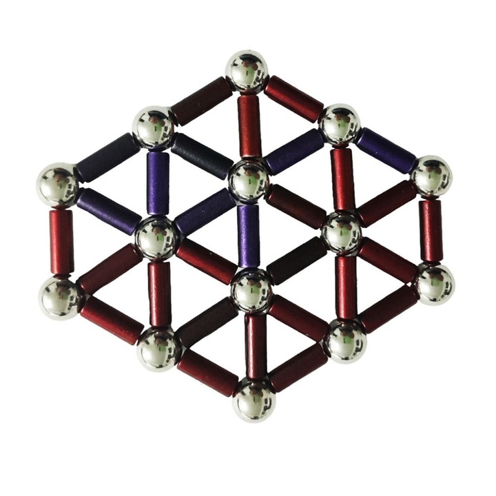 Anti-stressz mágnesgolyós puzzle, 40 db, LTOY60
