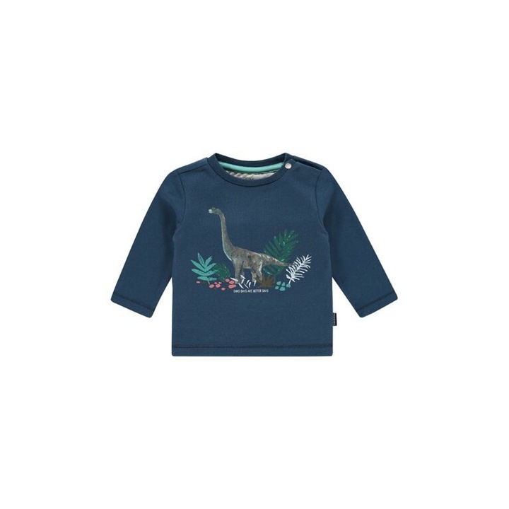 Bluza bebe, Noppies, cu dinozauri, Marengo, bleumarin, Bleumarin