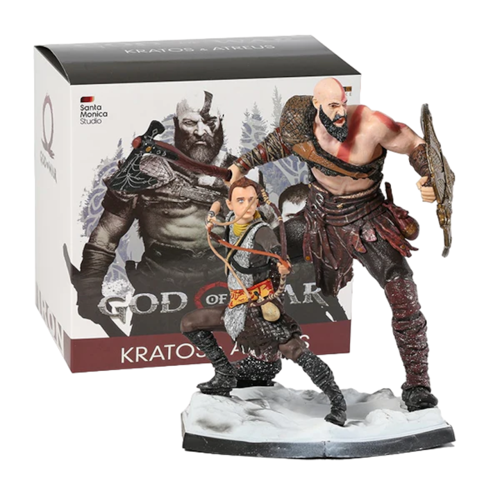 Kratos & Atreus God of War figura, 20 cm