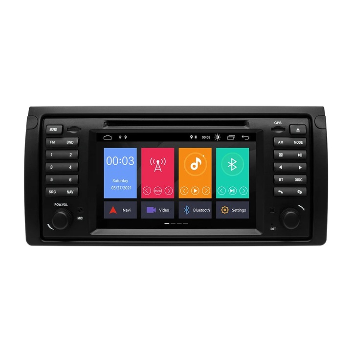 Mp5 плейър за BMW 2GB 16GB 2Din WiFi 4x45 с OBD2 камера черен