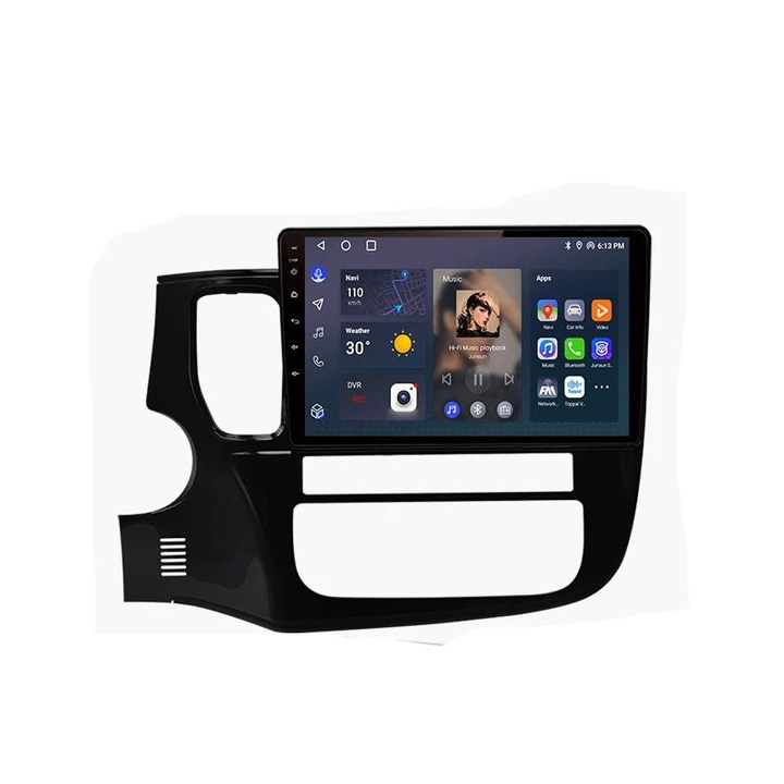 Mp5 плейър, за Mitsubishi Outlander 3, V1 Plus, 2GB, 32GB, 2Din, WiFi, 4x60, черен