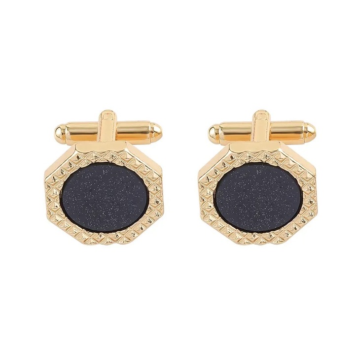 Копчета за риза 5827B титан, Sic Moda, златист