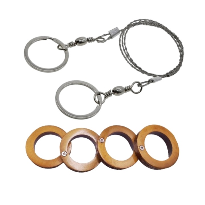 Set rozeta extensibila si fierastrau de buzunar, tip sarma DEPOX®, otel inoxidabil