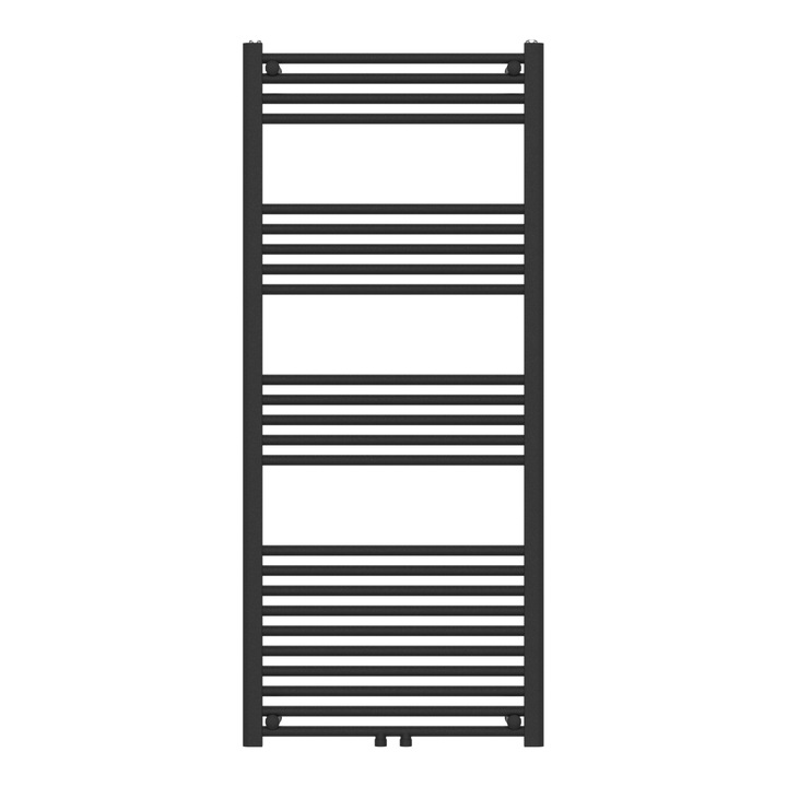 Radiator portprosop, neu.haus, PXAF-0110 Voss, 140 x 60 x 3 cm, 655 W, otel, negru