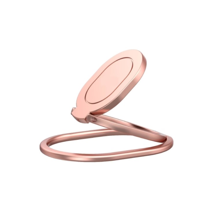 Suport universal cu inel pentru telefon sau tableta, rotire 360 de grade, Gold