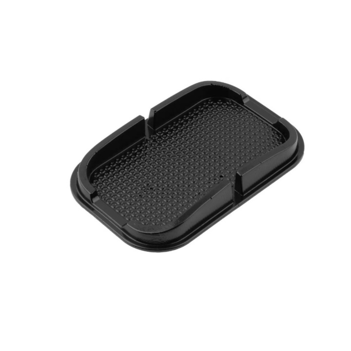 Csúszásgátló autós telefon tartó műszerfalhoz, fekete