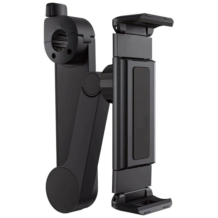 Suport Masina Tetiera Universal Telefon/Tableta, Policarbonat, H485, Negru