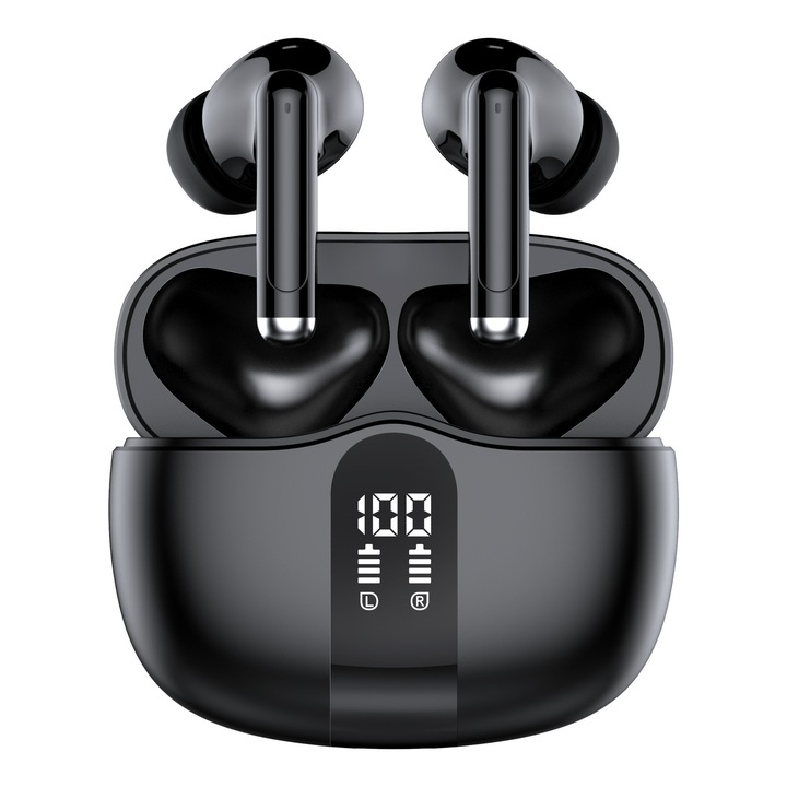 Casti Wireless EchoBuds HiTune T6 Magic, 10mm, Bluetooth 5.4, alb