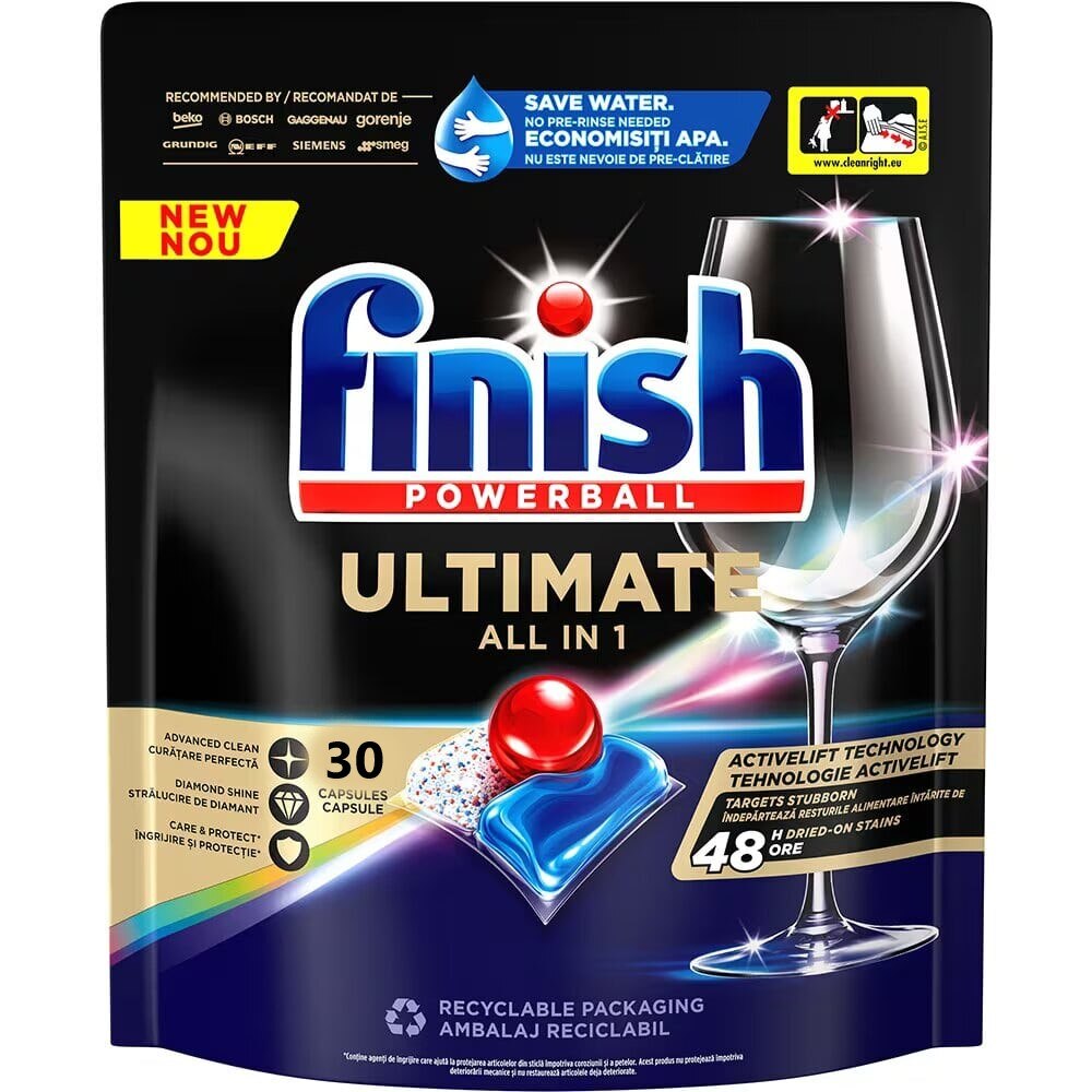 Препарат на капсула Finish Powerball Ultimate Всичко в 1, Формула За ...