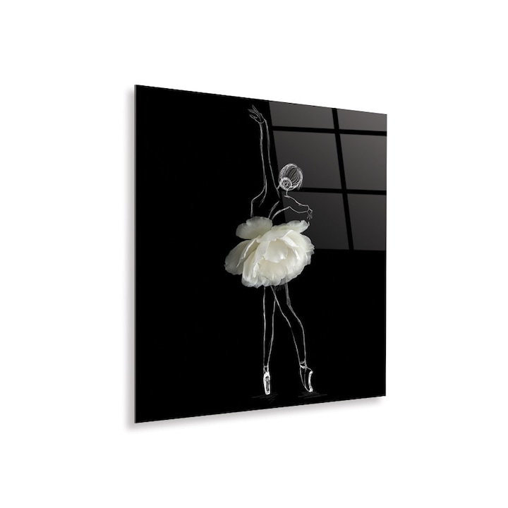 Tablou Sticla Acrilica Plexiglas, Ballerina, 50x60 cm