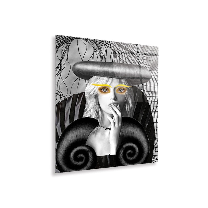Tablou Sticla Acrilica Plexiglas, Talking Eyes, 50x60 cm