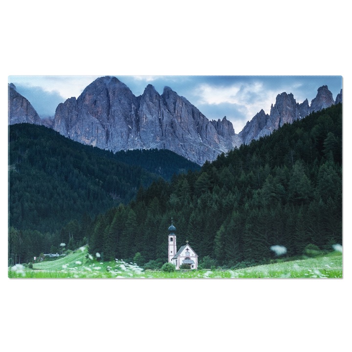 Картина на платно Църква Nuestra Señora de la Encarnacion Андалусия, Църква, Дестинация, Европа, Цветя 70x50CM