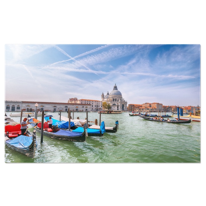 Картина на платно Градски пейзаж във Венеция с Канале Гранде Венеция, Италия, Европа, Архитектура, Пейзаж 90x60CM