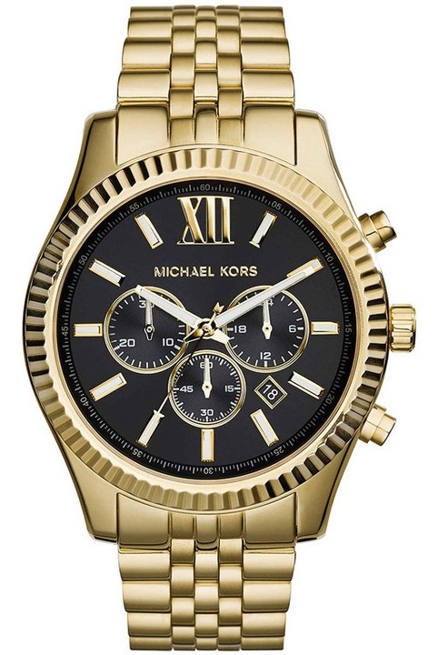 Ceas unisex Michael Kors, Inox, Auriu/Negru