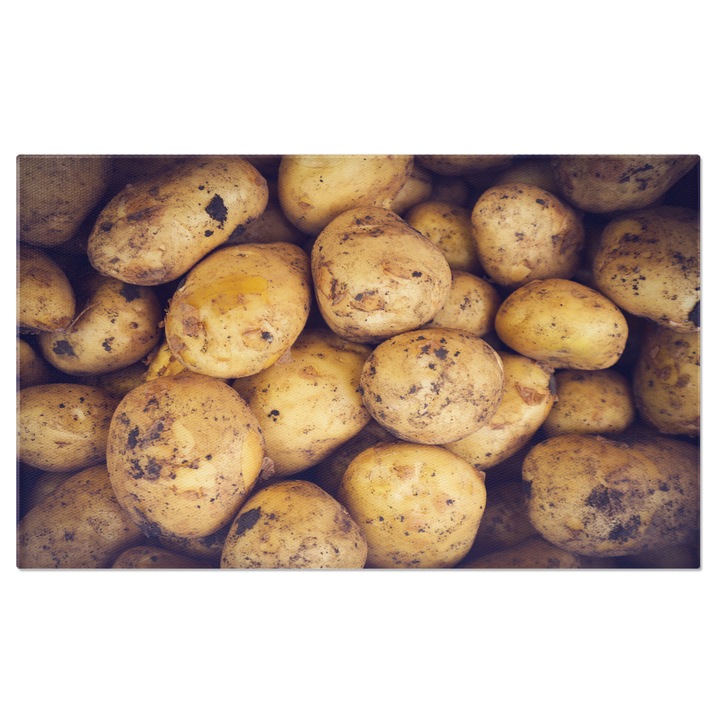 Пресни органични картофи Whole Farmers Market Canvas Print, зеленчуци, картофи, пресни, органични, фермерски пазар 70x50CM