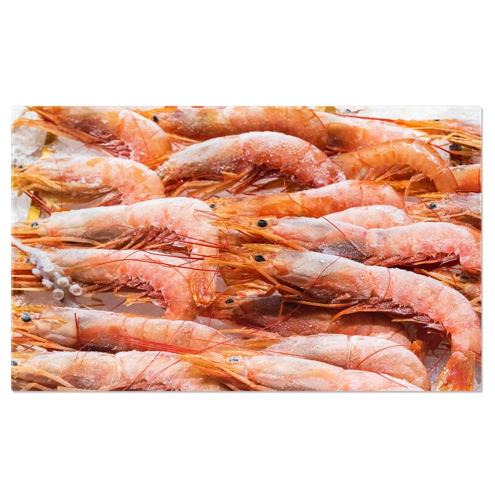 Tablou Canvas Creveti Congelati de Vanzare, frozen, shrimps, vanzare, marcat 140x90CM
