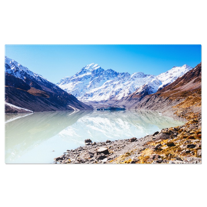 Vászonkép Hooker Valley Trail Új-Zélandon, aoraki, Hooker Valley, táj, Új-Zéland 100x70CM