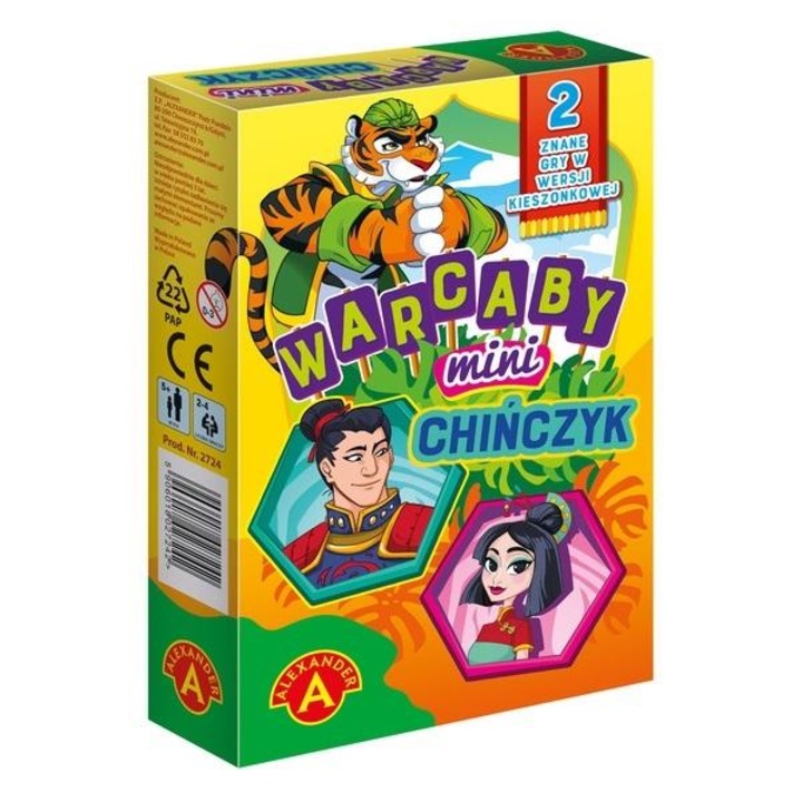 Társasjáték Warcaby mini chinczyk, Alexander, karton, lengyel nyelvű, többszínű