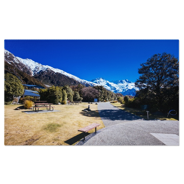 Vászonkép Tasman Ice a Mount Cook közelében Új-Zélandon, Aoraki, jég, utazás, természet, táj 90x60cm