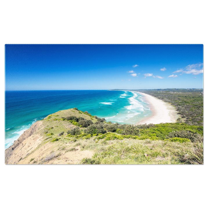 Tablou Canvas Plaja Tallow's din Byron Bay, Australia, plaja, atractie, peisaj, coaste, priveliste 140x90CM
