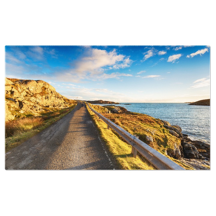 Tablou Canvas Insula Harris in Scotia, peisaj, calatorie, drum, tara, Regatul Unit 140x90CM