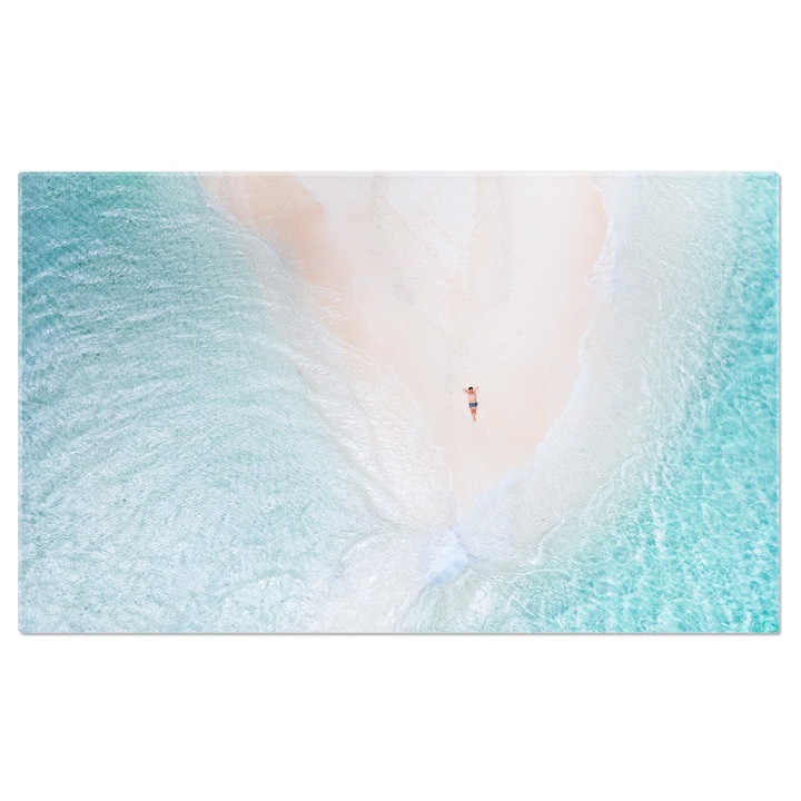 Tablou Canvas Priveliste Exotica din Filipine, calatorie, deasupra, palmieri, plaja 140x90CM