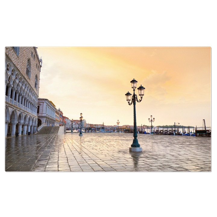 Картина на платно Венеция на изток, дворец, Венеция, Дож, Дукале, изток, Италия, богатство 40x25CM