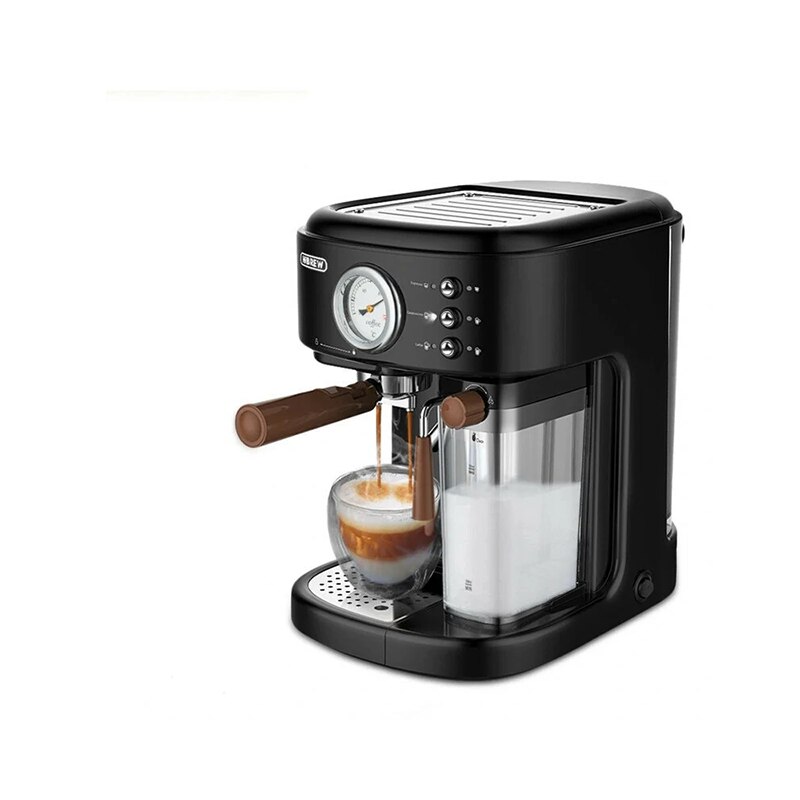 Espressor automat HiBREW H8A, 1250 W, 19Bar 3 in 1, 1.5 l, Automatic hot milk froth ESE pod&Ground Coffee, negru