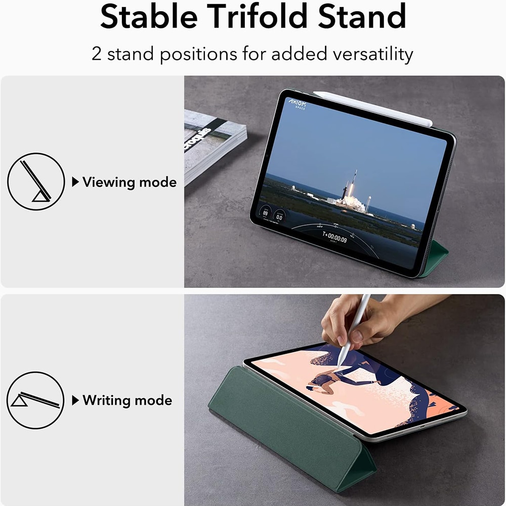 Husa pentru iPad Pro 11 2018/iPad Air 4/5 2020/2022, Rebound Magnetic, X83, Forest Green