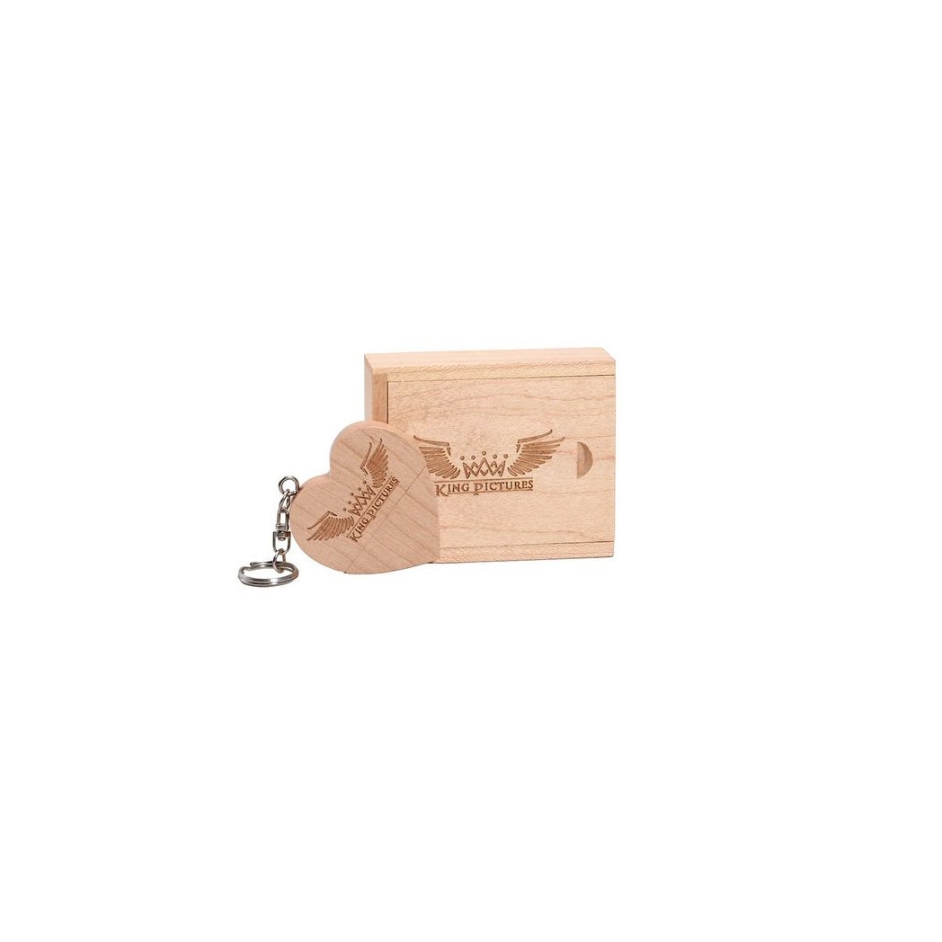Usb памет 64GB, USB 3.0 кутия и дървена стик във формата на естествено ...
