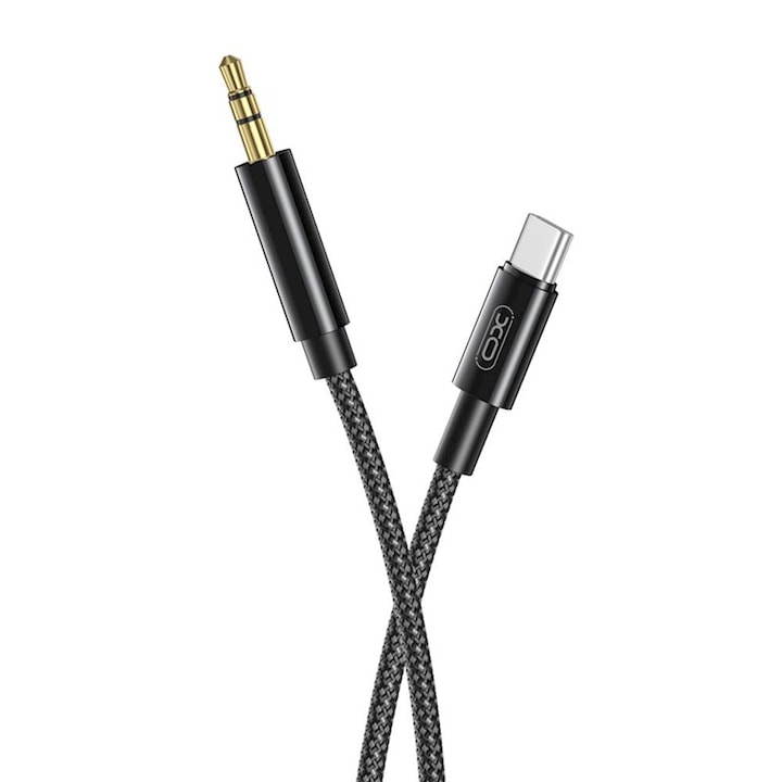 Аудио кабел aux type-c към жак 3,5 мм NB-R211B черен