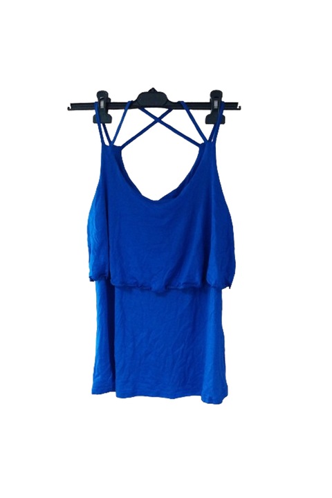 Дамски потник с волани CAMI, син, вискоза, размер М