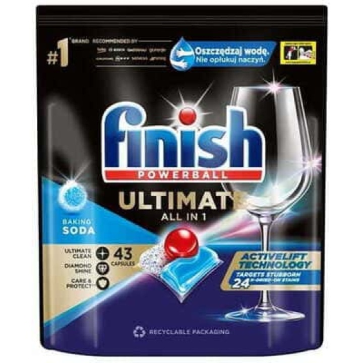Set 43 capsule pentru masina de spalat vase, Finish, All in 1