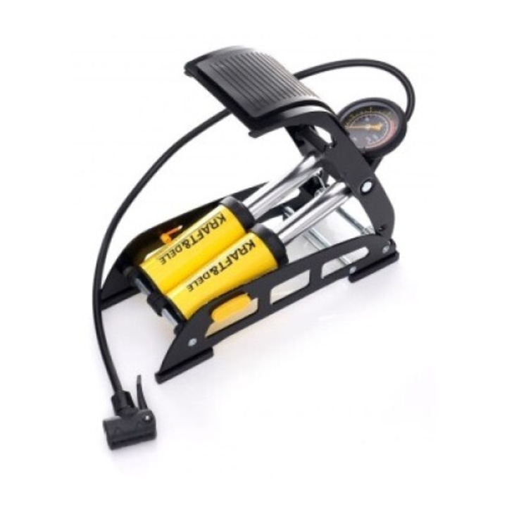 Pompa de picior cu manometru, 44 x 110 mm (KD11824)