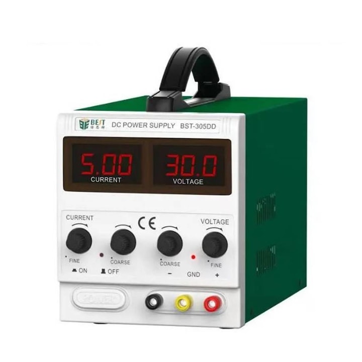 Захранващ блок BST-305DD, Лабораторен, Стабилизиран, 30VDC, 5A