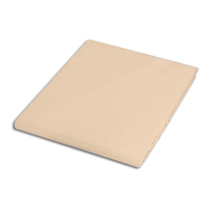 Чаршаф от памучен сатен без ластик 160х220 Darymex светлобежов