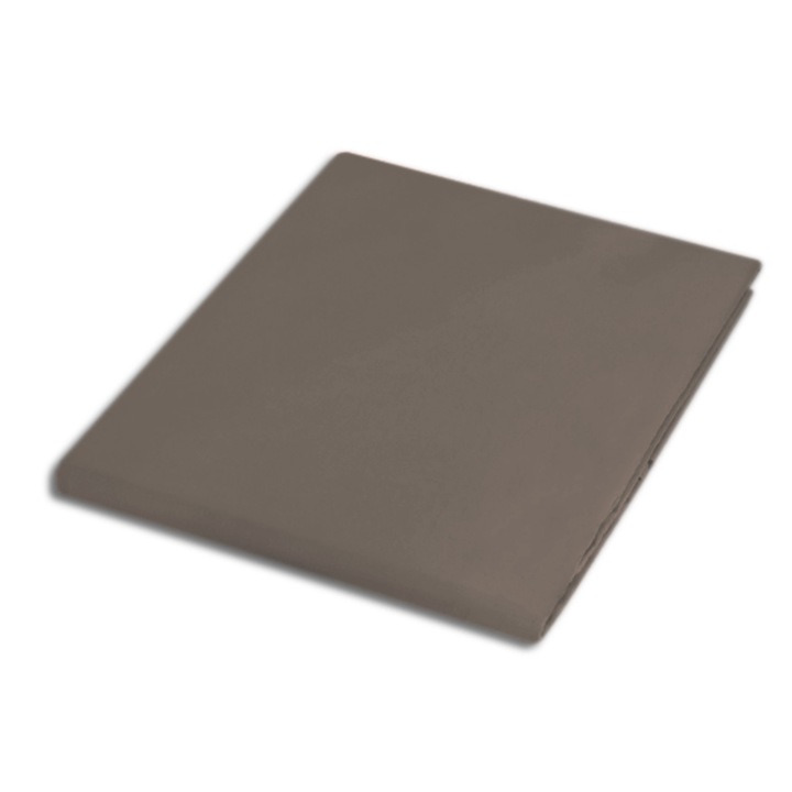 Чаршаф от памучен сатен без ластик 200х220 Darymex сепия